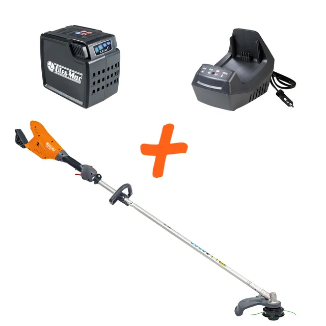 oleo-mac-bci-35-kit-d-broussailleuse-batterie-40v-batterie-5ah-chargeur image 1