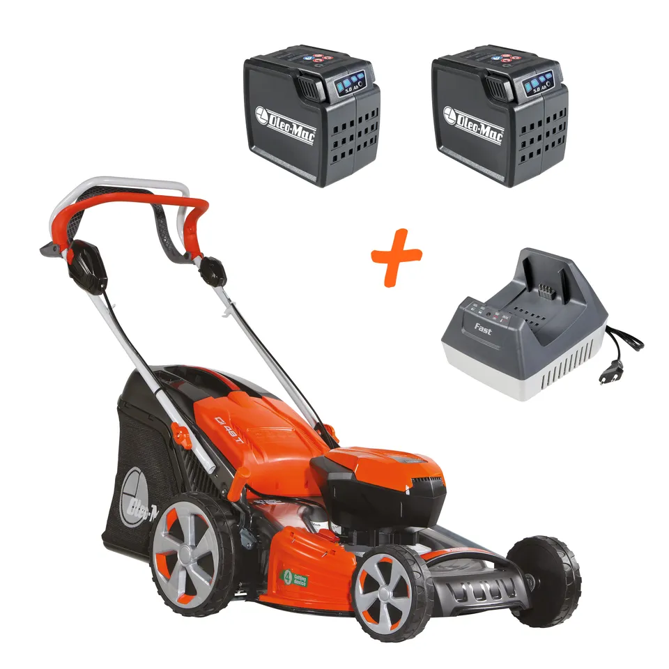 oleo-mac-gi-48-t-kit-tondeuse-batterie-40v-2-batteries-5ah-chargeur image 1