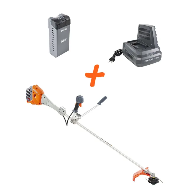 oleo-mac-bci-530-t-kit-d-broussailleuse-batterie-56v-batterie-4-ah-chargeur image 1