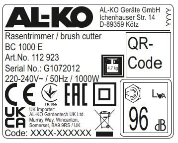 al-ko-bc-1000-e-d-broussailleuse-lectrique-1000-w-35-cm image 8