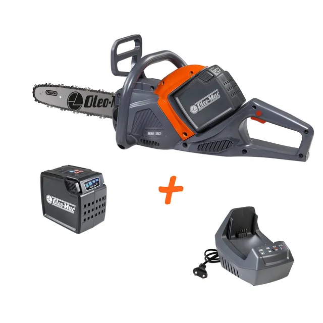 oleo-mac-gsi-30-kit-tron-onneuse-batterie-40v-batterie-5ah-chargeur image 1