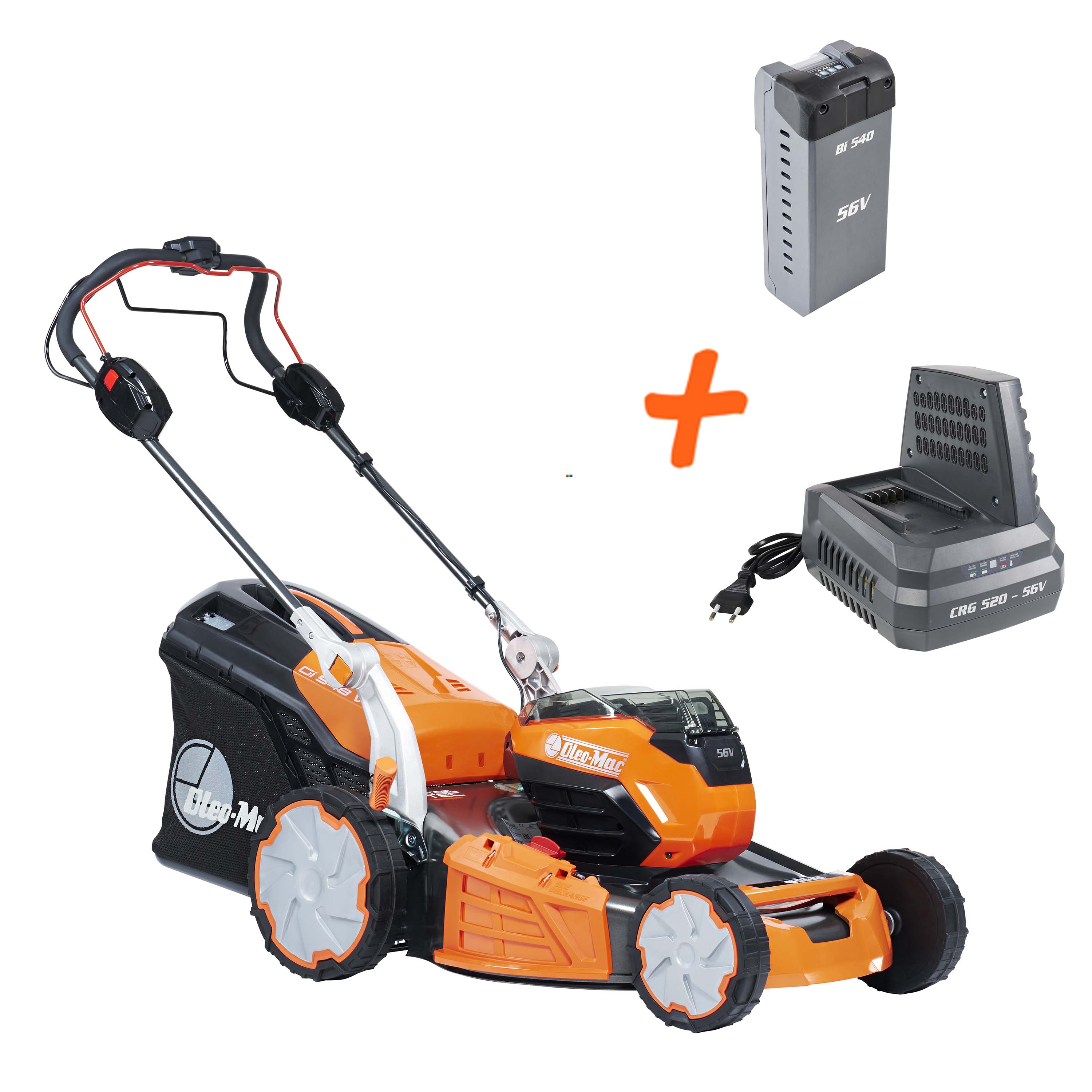 oleo-mac-gi-548-v-tondeuse-batterie-56v-kit-batterie-4-ah-chargeur image 1