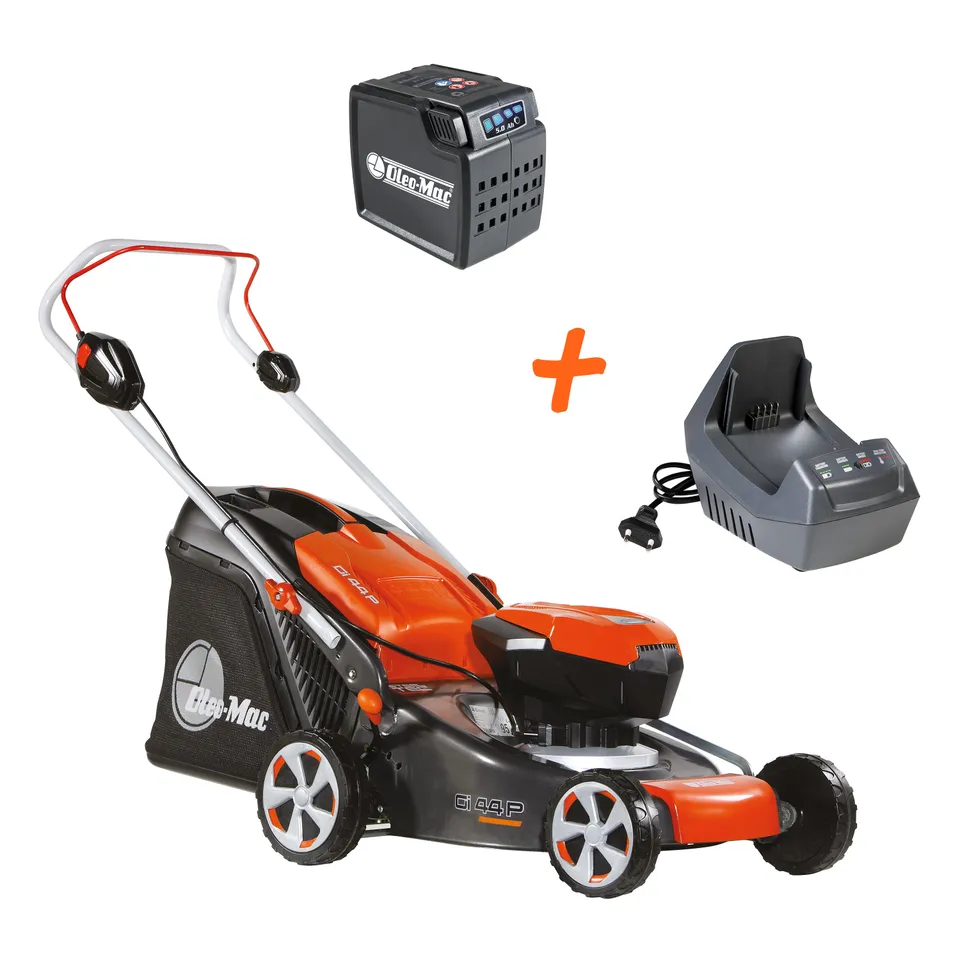oleo-mac-gi-44-p-kit-tondeuse-batterie-40v-5ah-chargeur image 1