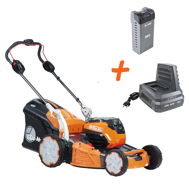 oleo-mac-gi-548-p-kit-tondeuse-56v-batterie-4ah-chargeur image 1
